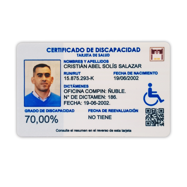 Tarjeta de salud: certificado de discapacidad - Imagen 2