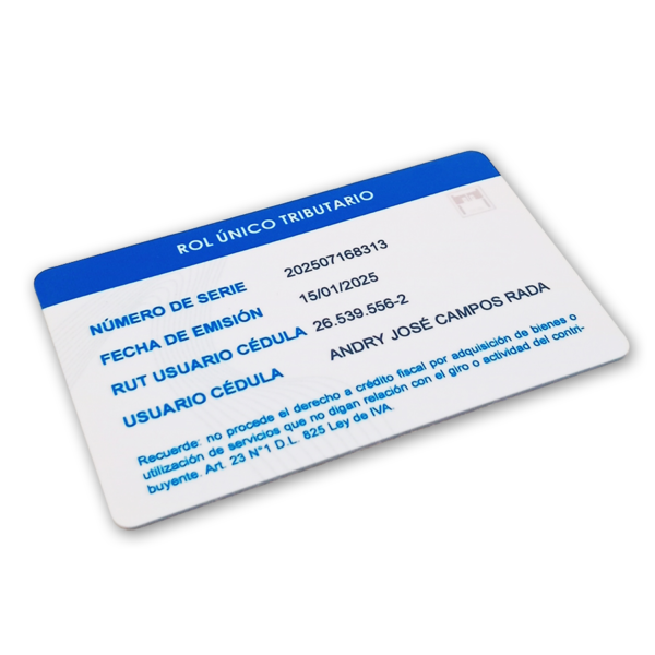 Tarjeta de identificación: RUT Sii para empresa - Imagen 6