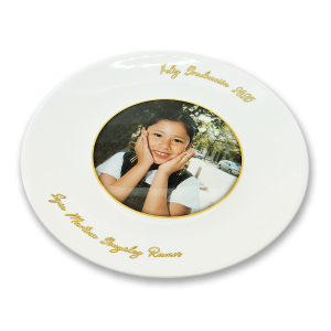 Fotografía en plato de diámetro 25 cms