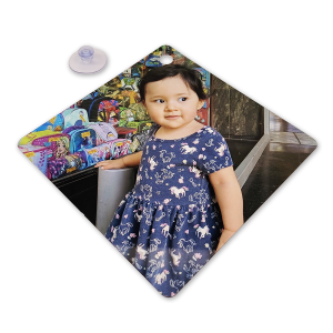 Fotografía en placa de aluminio 14x14 cms (con ventosa)