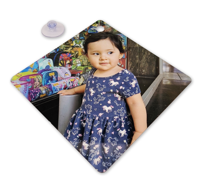 Placa 14x14 cm con Ventosa