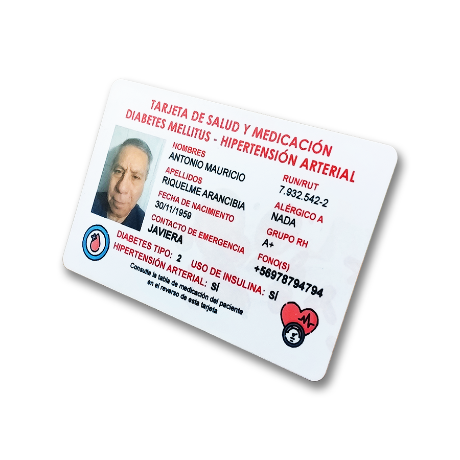Tarjeta de enfermedades y medicación: DM y/o HTA - Imagen 4