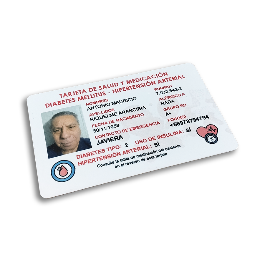 Tarjeta de enfermedades y medicación: DM y/o HTA - Imagen 3