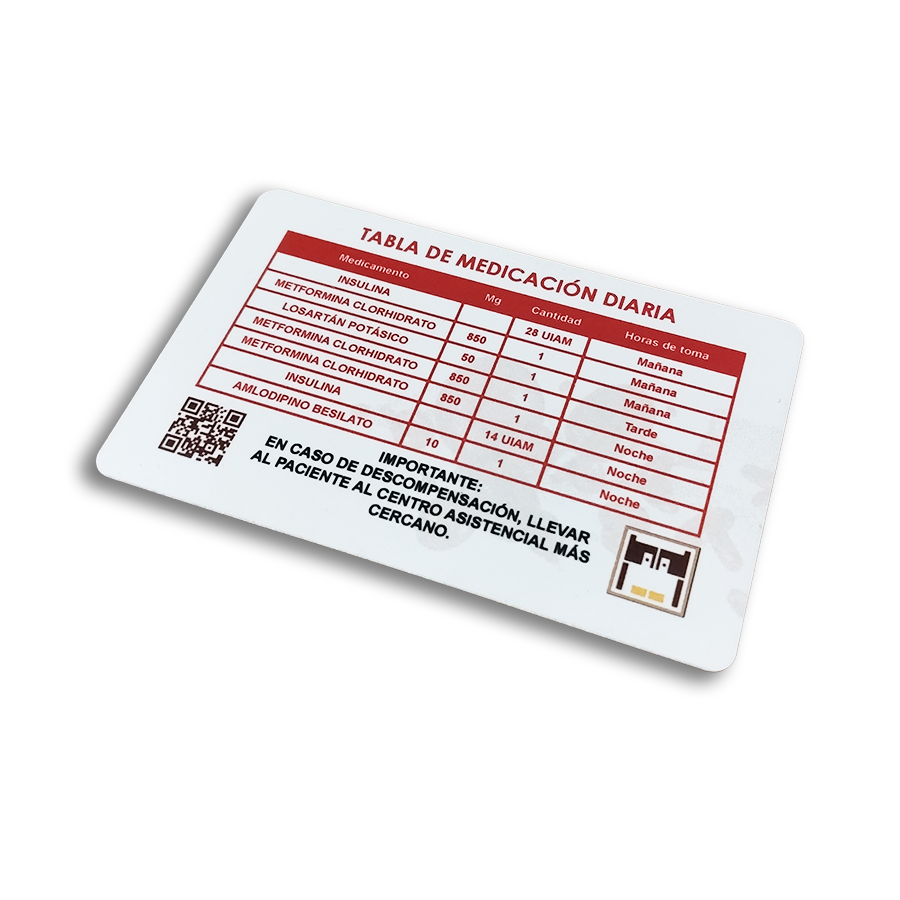 Tarjeta de enfermedades y medicación: DM y/o HTA - Imagen 6