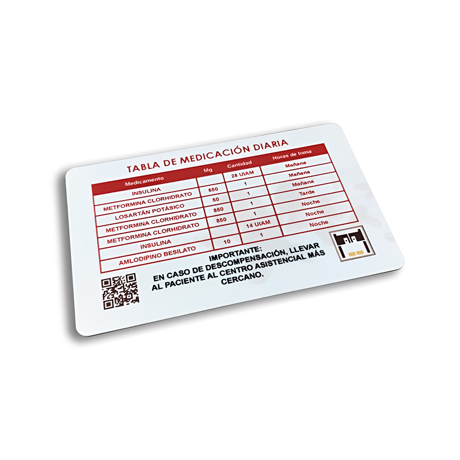 Tarjeta de enfermedades y medicación: DM y/o HTA - Imagen 7