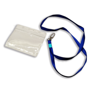 Soporte lanyard con porta tarjeta Horizontal