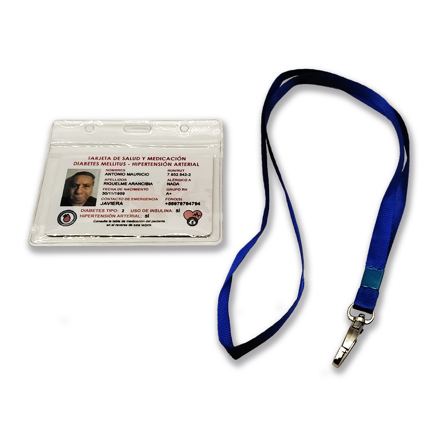 Soporte lanyard con porta tarjeta Horizontal - Imagen 2