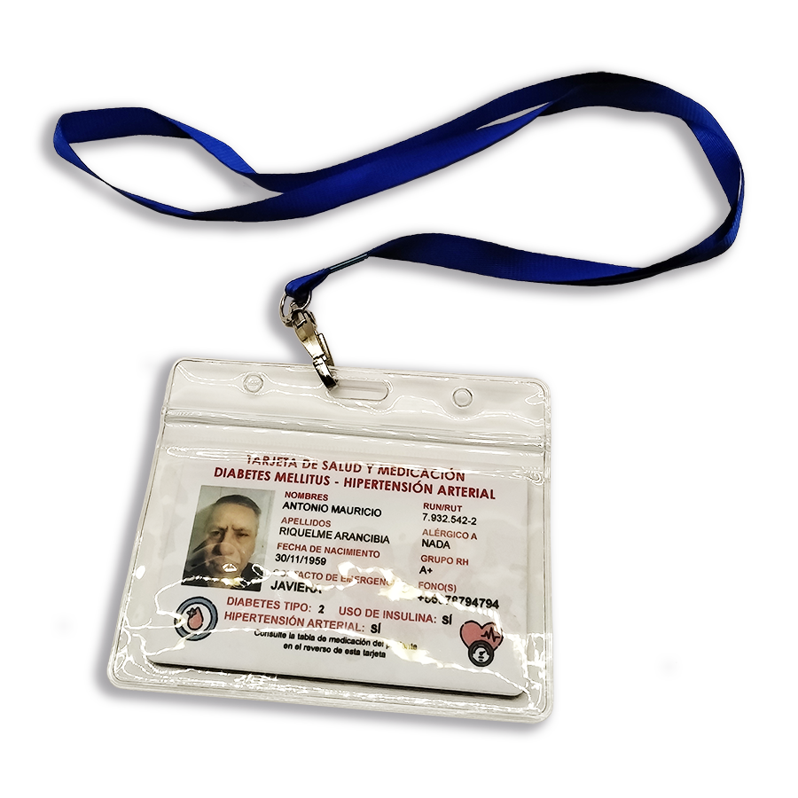 Soporte lanyard con porta tarjeta Horizontal - Imagen 5