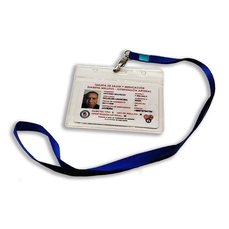 Soporte lanyard con porta tarjeta Horizontal - Imagen 4