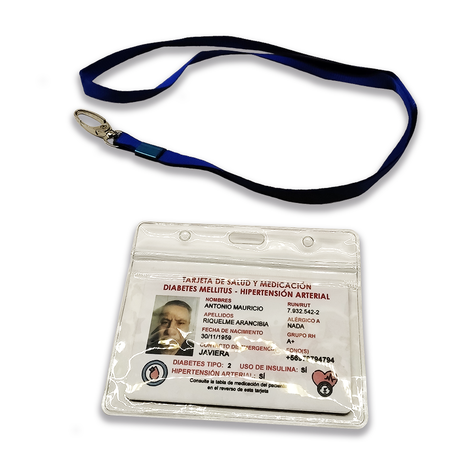 Soporte lanyard con porta tarjeta Horizontal - Imagen 3