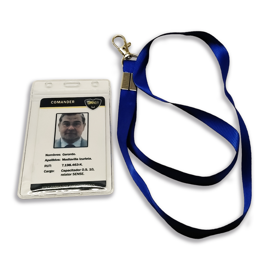 Soporte lanyard con porta tarjeta Vertical - Imagen 2