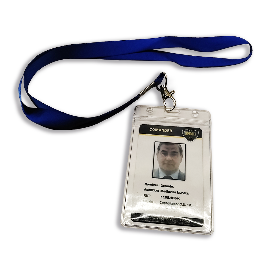Soporte lanyard con porta tarjeta Vertical - Imagen 4