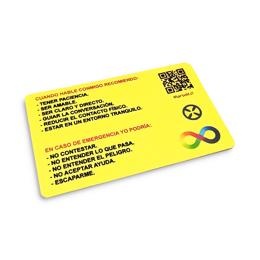 Tarjeta de Identificación para personas con autismo (TEA) - Imagen 8