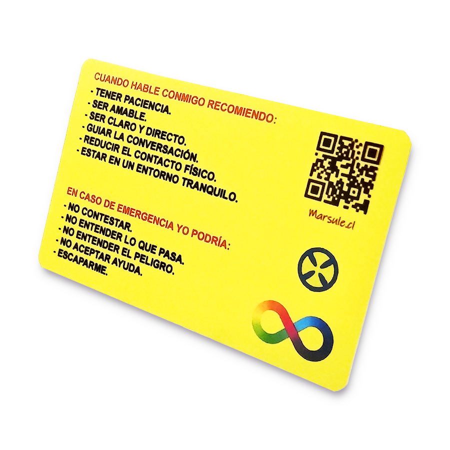 Tarjeta de Identificación para personas con autismo (TEA) - Imagen 6